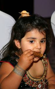 All this girl needs is food.